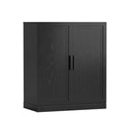 Buffet et armoire empilables en bois massif avec étagères réglables