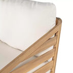 Christopher Knight Home Yantic Set da Salotto Moderno da Esterno con Divanetto e Tavolino da Caffè in Legno di Acacia con Cuscini Idrorepellenti