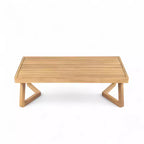 Christopher Knight Home Yantic Set da conversazione moderno da esterno a 4 pezzi in legno di acacia con cuscini resistenti all'acqua