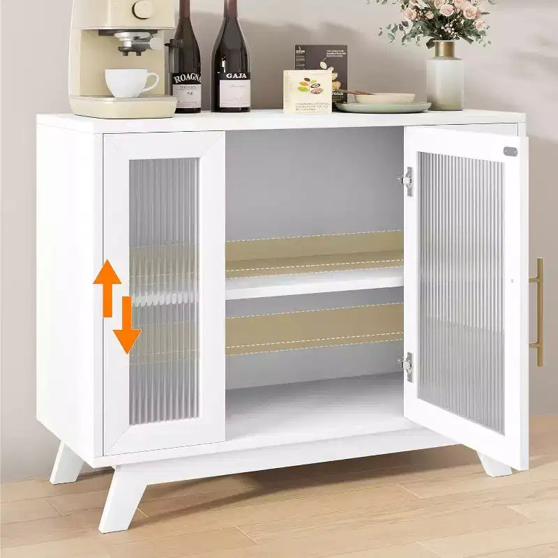Credenza a Buffet con Vano Contenitore, 36 Pollici