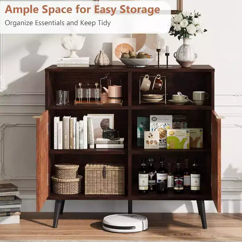 Credenza da buffet con cassetti, credenza da 80 cm con ante, mobile da caffè
