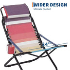 Sedia da campeggio, sedia da spiaggia portatile, sedia pieghevole Sling, per spiaggia, cortile, picnic, viaggio