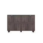 Famapy Credenza a buffet per fattoria, armadio contenitore, comò, armadio decorativo con 6 cassetti, comò in legno bianco per camera da letto, soggiorno, corridoio