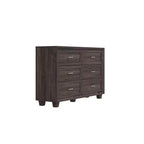 Famapy Credenza a buffet per fattoria, armadio contenitore, comò, armadio decorativo con 6 cassetti, comò in legno bianco per camera da letto, soggiorno, corridoio