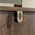 Famapy Credenza a buffet per fattoria, armadio contenitore, comò, armadio decorativo con 6 cassetti, comò in legno bianco per camera da letto, soggiorno, corridoio