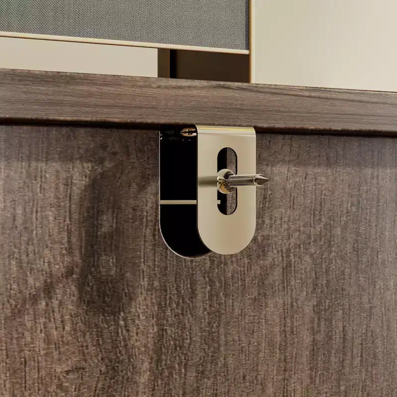 Famapy Credenza a buffet per fattoria, armadio contenitore, comò, armadio decorativo con 6 cassetti, comò in legno bianco per camera da letto, soggiorno, corridoio