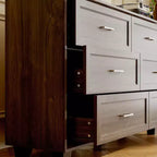 Famapy Credenza a buffet per fattoria, armadio contenitore, comò, armadio decorativo con 6 cassetti, comò in legno bianco per camera da letto, soggiorno, corridoio