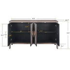 GDFStudio Betsy Mobile in Legno Anticato da 59'' con Ripiani Regolabili