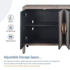 GDFStudio Betsy Mobile in Legno Anticato da 59'' con Ripiani Regolabili