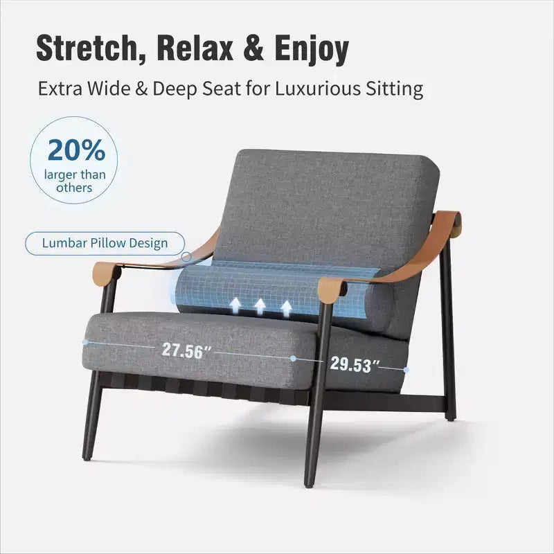 Captiva Designs Set Divano da Conversazione Moderno di Lusso Oversize per Esterni con Cuscini Spessi e Tavolino da Caffè