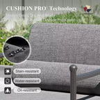Ensemble de canapés de conversation surdimensionnés haut de gamme pour patio extérieur Captiva Designs avec coussins très épais et table basse