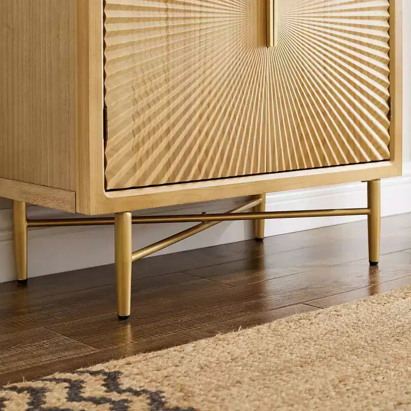 Madia Art Leon moderna in legno con decorazioni sulla porta a trama