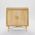 Art Leon Modern Wood Cabinet Sideboard with Textured Door Decoration