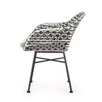 GDFStudio Hardaway Set da 3 Pezzi da Esterno con Cuscino in Vimini e Ferro