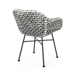 GDFStudio Hardaway Set da 3 Pezzi da Esterno con Cuscino in Vimini e Ferro