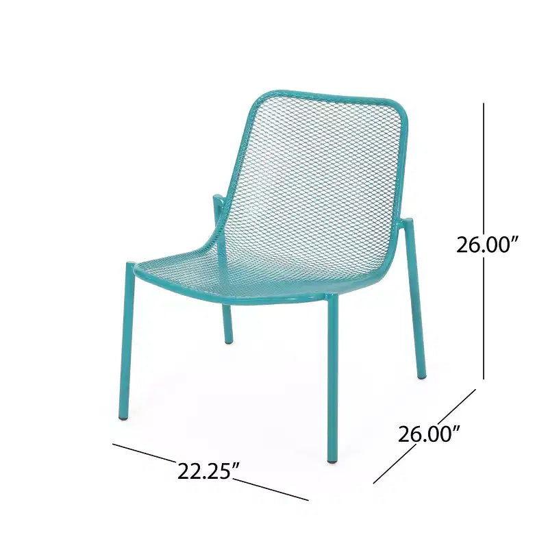 Christopher Knight Home Bucknell Set da 3 Pezzi Moderno da Esterno in Metallo