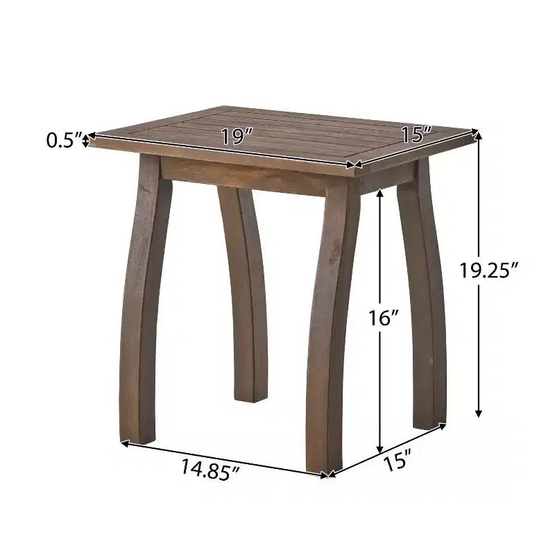 Set da conversazione con 3 pezzi: 2 sedie a dondolo reclinabili e un tavolino, Christopher Knight Home Sunview in legno di acacia da esterni