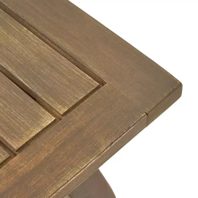 Christopher Knight Home Bruce Set Sdraio Regolabile da Esterno in Legno di Acacia con Tavolino e Design a Doghe