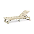 Christopher Knight Home Bruce Set Sdraio Regolabile da Esterno in Legno di Acacia con Tavolino e Design a Doghe