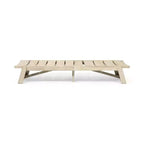 Christopher Knight Home Bruce Set Sdraio Regolabile da Esterno in Legno di Acacia con Tavolino e Design a Doghe