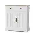 29.5'' Buffet Cabinet with Adjustable Shelves, Versatile White Wood Coffee Bar Cabinet with Doors for Dining Room Storage and Kitchen Pantry