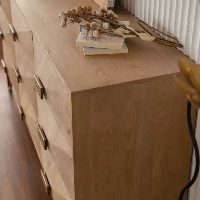 Buffet/bahut en bois Kipling GDFStudio à 3 tiroirs et 2 étagères – 151 cm