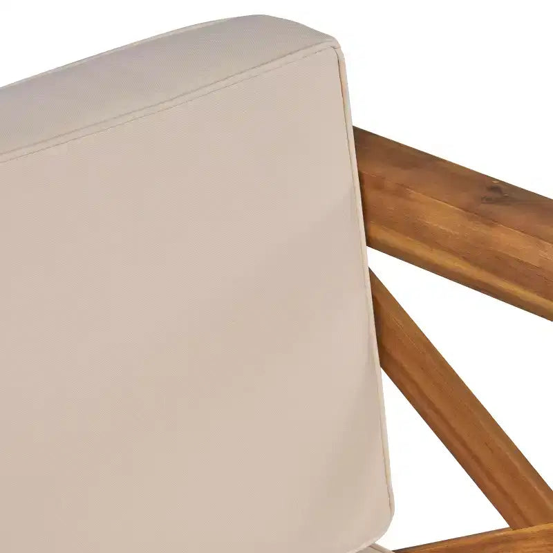 Christopher Knight Home George, set sezionale da esterno da 5 pezzi in legno di acacia, con tavolino da caffè e cuscini