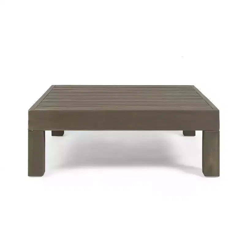 Christopher Knight Home George, set sezionale da esterno da 5 pezzi in legno di acacia, con tavolino da caffè e cuscini