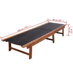 vidaXL Salon de jardin 9 pcs Bois d'acacia Marron Pliable