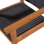 vidaXL Set da pranzo da esterno 9 pezzi in polyrattan - Nero e marrone - Include un grande tavolo da pranzo e 8 sedie - Arredamento da patio in stile retrò