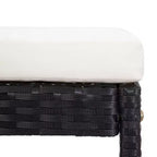 vidaXL Set da Bar da Esterno 5 Pezzi - Rattan Sintetico e Vetro Nero - Include Cuscini Confortevoli - Facile da Montare - Adatto per Esterni