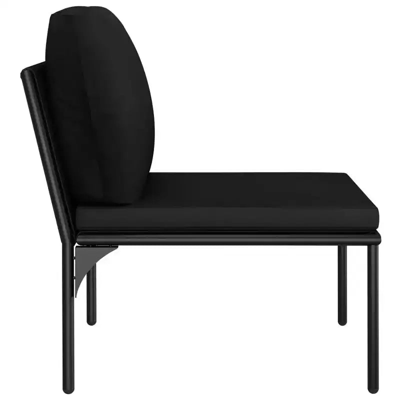 vidaXL Salon de jardin noir et anthracite