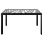 vidaXL Salon de jardin noir et anthracite