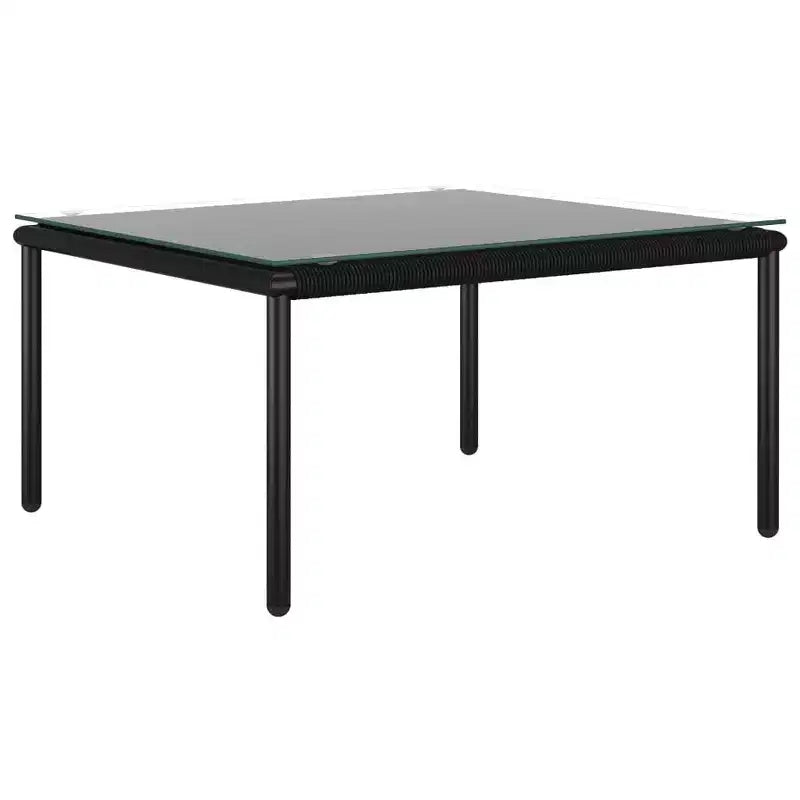 vidaXL Set Lounge da Esterno a 6 Pezzi con Cuscini - Set di Mobili Modulari Neri in PVC con Telaio in Acciaio - Ideale per Giardino, Patio e Spazi Esterni