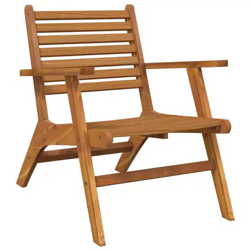 vidaXL Sedie da Giardino 2 pz in Legno Massello di Acacia - Sedie da Pranzo Marroni in Legno - Durevoli e Facili da Pulire - Sedie Relax per Giardino, Patio, Terrazza.