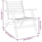 vidaXL Sedie da Giardino 2 pz in Legno Massello di Acacia - Sedie da Pranzo Marroni in Legno - Durevoli e Facili da Pulire - Sedie Relax per Giardino, Patio, Terrazza.