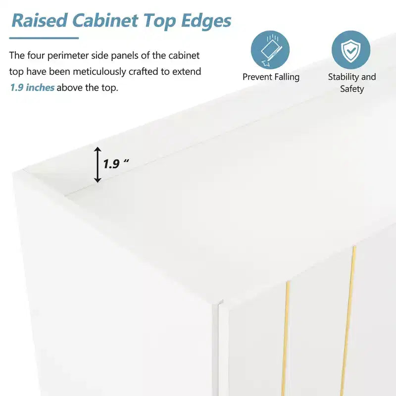 CLIHOME Lussuosa Scarpiera con 5 Gambe in Metallo, Mobile Porta TV Moderno con 4 Ripiani Regolabili per TV Fino a 70 Pollici, Credenza Minimalista