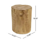 Ensemble de discussion 3 pièces Christopher Knight Home Capheny en bois d'acacia et corde tressée de style bohème avec table d'appoint en béton léger