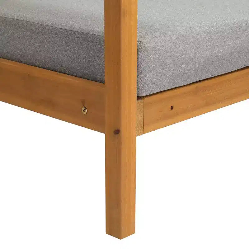 Divano componibile in legno Karl Home Patio a 5 pezzi