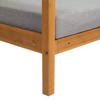 Divano componibile in legno Karl Home Patio a 5 pezzi