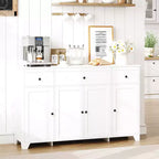 1 Particle Board 15Mm E1 4 Door 3 Drawer Sideboard Dining Cabinet with 4 Door Storage