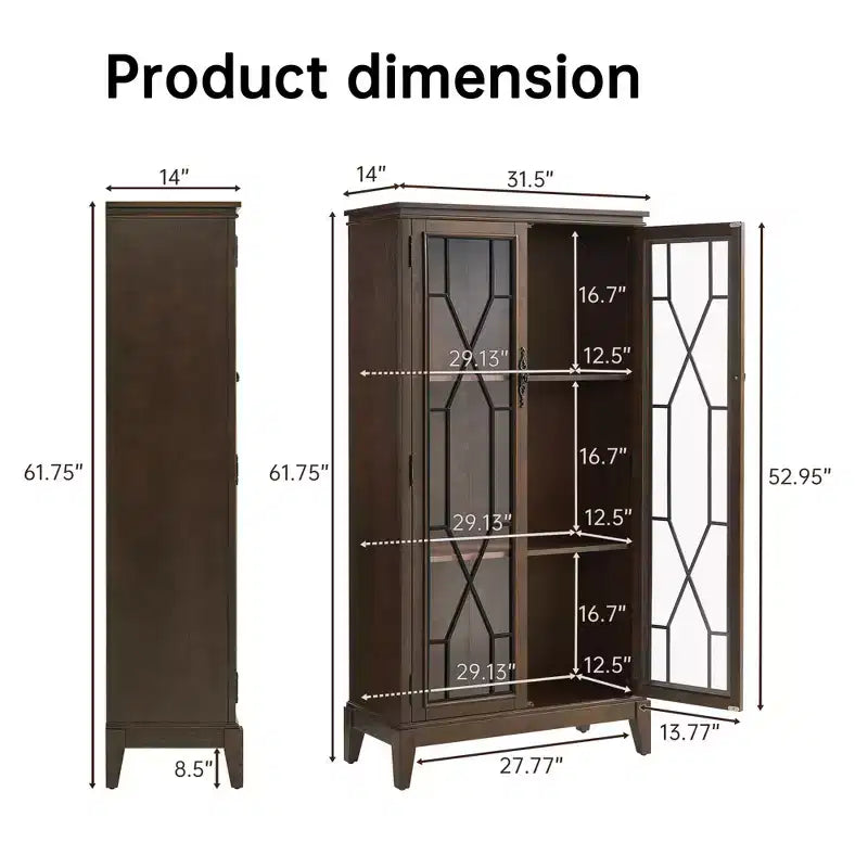 Buffet bas élégant avec pieds réglables et dispositif anti-basculement - Solution de rangement parfaite pour la salle à manger ou le salon