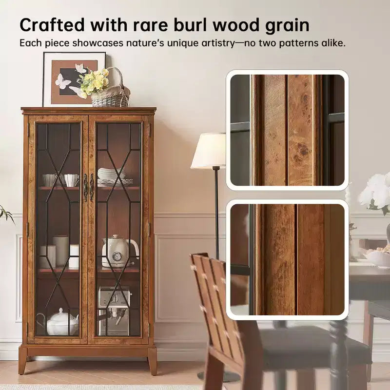 Buffet bas élégant avec pieds réglables et dispositif anti-basculement - Solution de rangement parfaite pour la salle à manger ou le salon