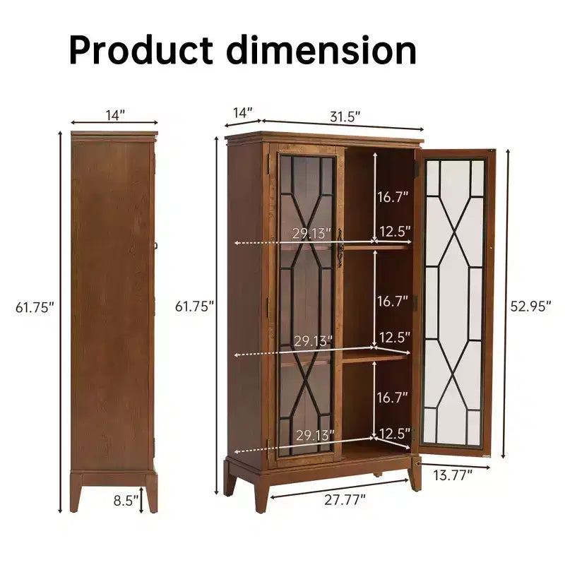 Buffet bas élégant avec pieds réglables et dispositif anti-basculement - Solution de rangement parfaite pour la salle à manger ou le salon