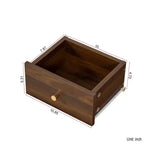 GDFStudio Bertha Madia Moderna in Legno da 47,2 con 2 Ante Scorrevoli in Vetro e 3 Cassetti
