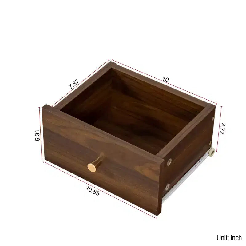 GDFStudio Bertha Madia Moderna in Legno da 47,2 con 2 Ante Scorrevoli in Vetro e 3 Cassetti