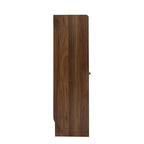 GDFStudio Bertha Madia Moderna in Legno da 47,2 con 2 Ante Scorrevoli in Vetro e 3 Cassetti