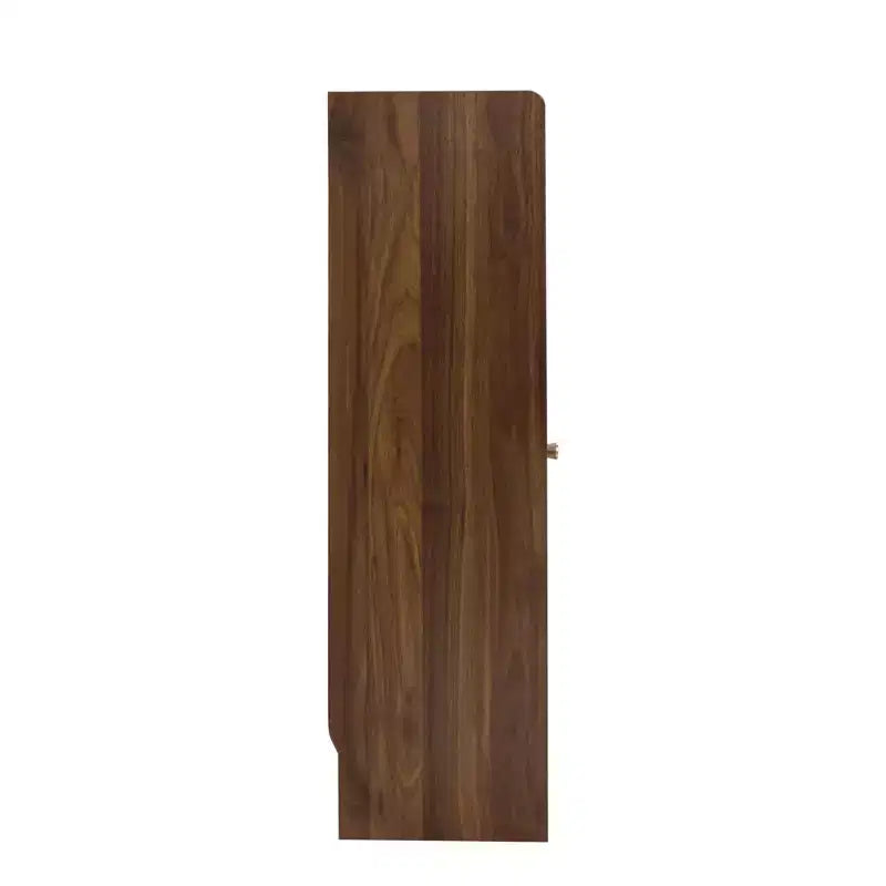 GDFStudio Bertha Madia Moderna in Legno da 47,2 con 2 Ante Scorrevoli in Vetro e 3 Cassetti