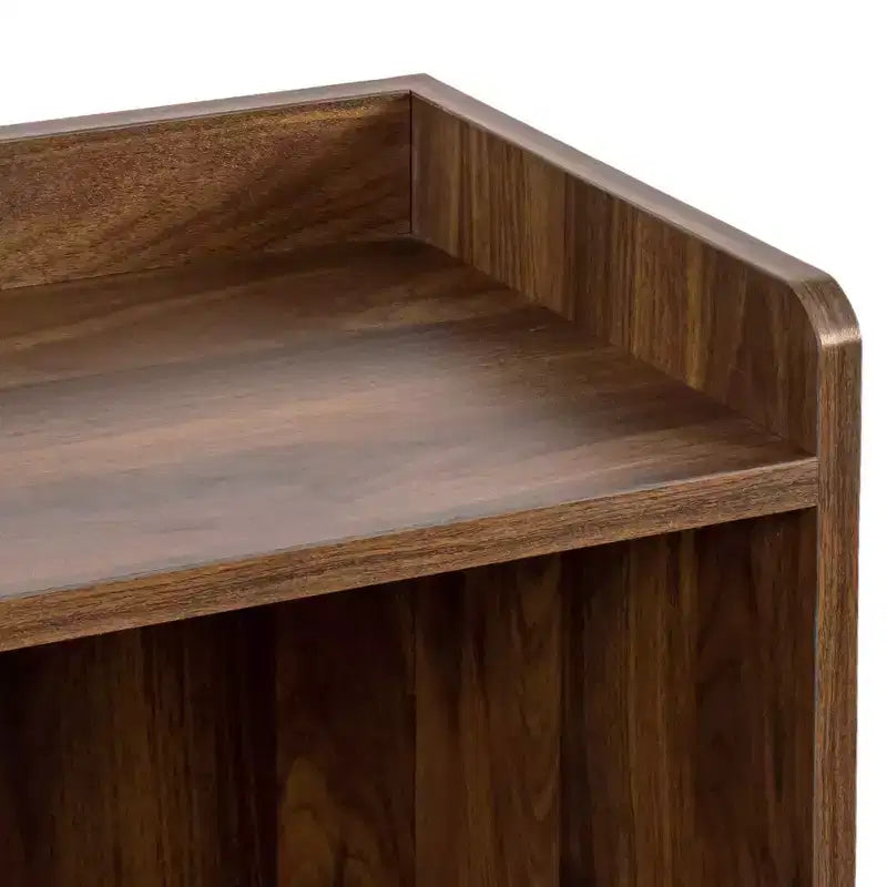 GDFStudio Bertha Madia Moderna in Legno da 47,2 con 2 Ante Scorrevoli in Vetro e 3 Cassetti