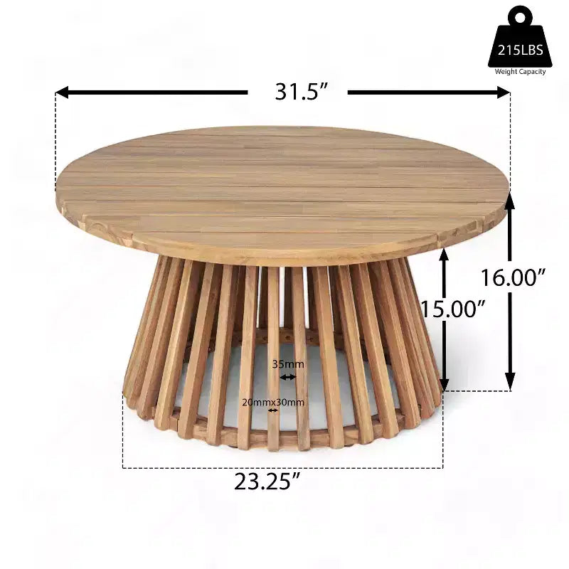 Set da 2 mobili da giardino con divano a 3 posti in rattan grigio lungo 67,5 e tavolo rotondo in legno di acacia da 31,5